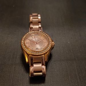 Fossil Riley Rose Gold Crystal Watch